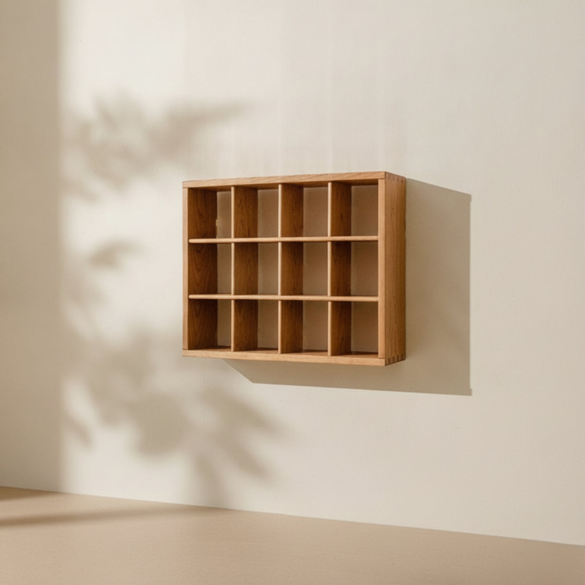 Wall-Mounted Display Shelf Rustic Teacups Display Rack Wooden Wall Shelf Farmhouse for Study