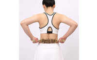 Handmade Wooden Massage Roller Stick Flexible Design Back and Belly Roller Portable Handheld Massage Stick