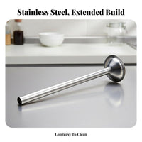 Stainless Steel Sausage Stuffer Tube Long-Lasting for Butcher Shops, Butchers