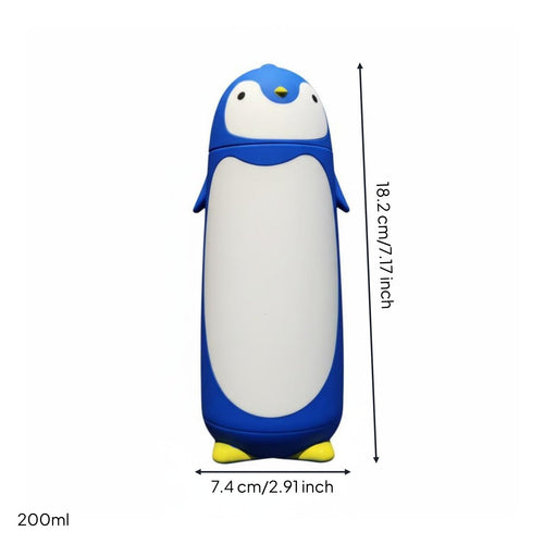 Penguin Water Bottle Temperature Control Retention Penguin Shaped Water Cup Portable Cartoon Vacuum Bottle for Children