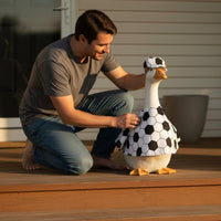 Football Goose Costume Cute Soccer Goose Outfit Fade Resistant for Garden