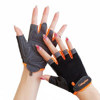 Half-Finger Gym Gloves Quick-Evaporating Half-Finger Workout Gloves Breathable Material for Women, Cyclists, Rock Climbing