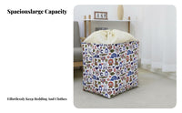 Collapsible Drawstring Bin Large Capacity Collapsible Washing Tote Foldable