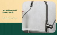 360° swivel pull-down faucet