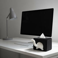 Functional and Decorative Soft Tissue Box Cover Easy Refill Funny Soft Tissue Cover Zipper Closure Home Decoration for Living Room, Bedroom, Desk, Car