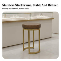 Backless Pedestal Stool Modern Design Bar Chair Stable Round Base for Restaurant