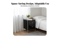 Single-Door Metal Locker utilitarian Look Bedside Table sturdy for Living Room