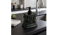Vintage-Style Soap Dispenser | Embossed, Refill Bottle with Pump, for washroom