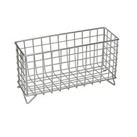 Mesh Basket with Wooden Handles Rust-Resistant Wire Container for Women, Parents