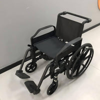 Foldable MRI Transfer Wheelchair Armrests Non Wheelchair Footrests Folding Transport Chair for Hospital