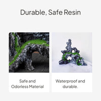 Artificial Cliff Rock Moss Decor for Aquatic Landscapes