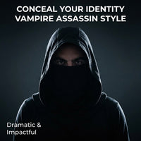 Assassin Cosplay Hooded Cape for Anime Convention, Hooded Cloak Maxi Cape, Stage Performance Robe, H - Image 3