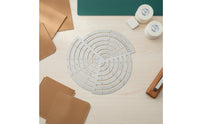 Stainless Steel Curve Ruler Metal Drafting Template Circular Arc Ruler Accurate for Designers, Architects, Crafters, Workshop, Leathercraft