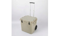 Telescoping Hard Shell Cooler with Wheels Insulated Rolling Cooler Large-Capacity Ice Chest with Wheels Portable for Camping