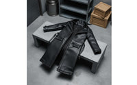 1/12 Scale Leather Coat Biker Design 1/12 Scale Overcoat Coat Female Figure Jacket Long-Lasting Material Doll Leather Overcoat