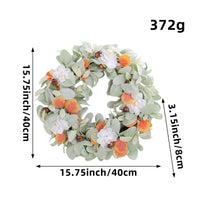 Artificial Floral Wreath Realistic Floral Wreath Full for Entryway, Homeowners
