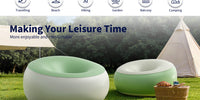 Pursuefree Inflatable Sofa for Outdoor Camping and Indoor Use, Foldable, Portable, Single Seater