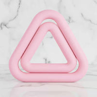 Silicone Iron Dumbbell Smooth Surface Triangular Dumbbell Rounded Corners Exercise Equipment for Pilates