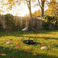Metal Bird Feeder Gnaw-resistantResistant Tray Bird Feeder Drainage Holes
