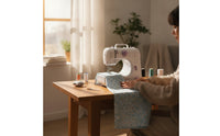 Compact Tabletop Sewing Machine Beginner-Friendly Portable Sewing Machine Lightweight Appliance Multi-Functional for Hobbyists, Craft Rooms