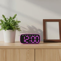 Wood Grain Desk Timepiece House Decoration for Bedroom, Living Room
