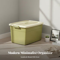 Rolling Underbed Box With casters Storage Container Stackable for Closet, Renters