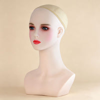 Simulation Makeup Mannequin Head Short Style 40cm with Hair Display
