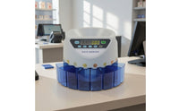 Multi-Bin Coin Sorter Machine Digital Coin Sorting Machine Tabletop Compact for Shops, Offices, Kiosks, Currency Handling, Till Organization