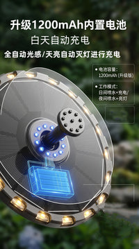Solar Powered Floating Fountain with Colorful Lights for Outdoor Pool