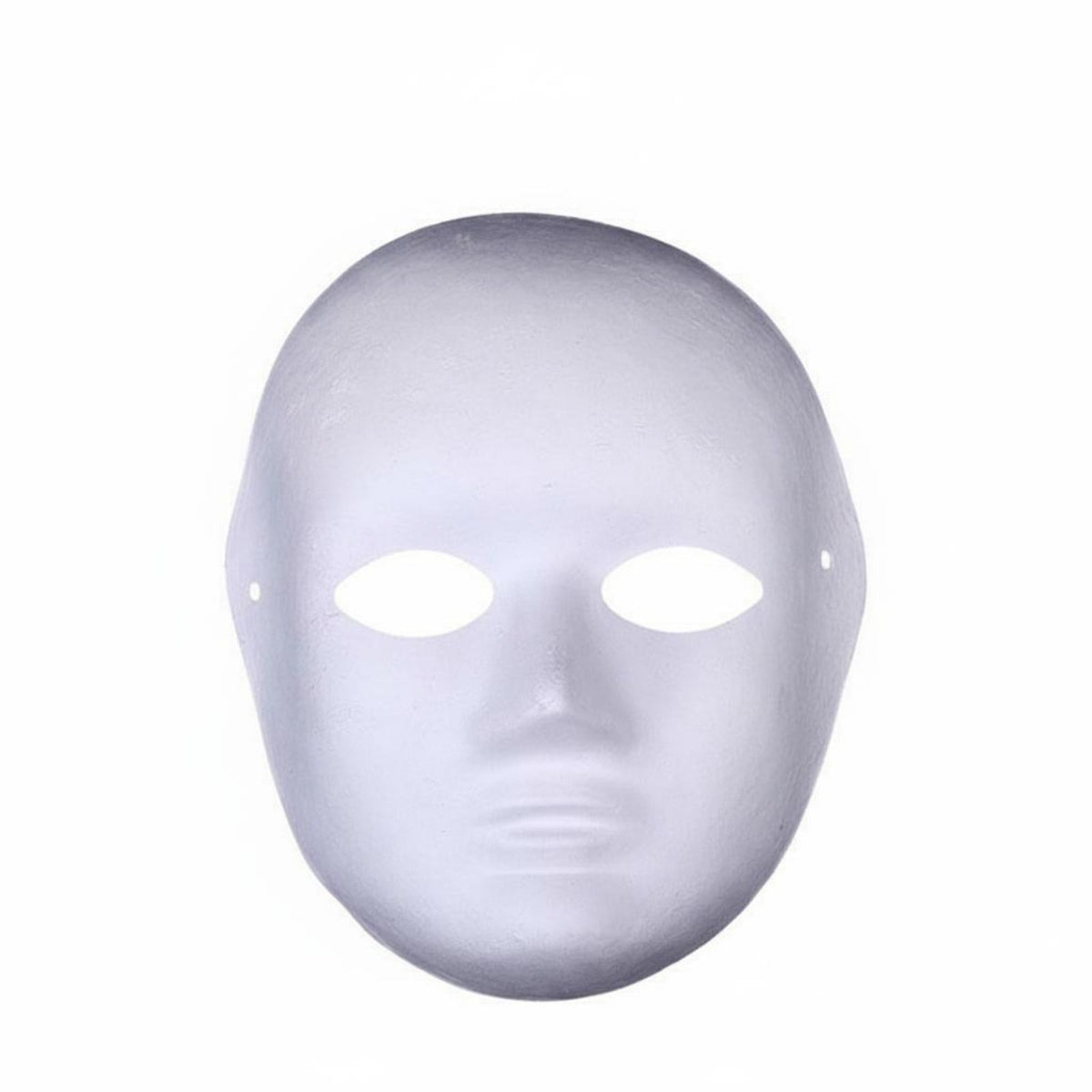 White Paper Pulp Mask Lightweight DIY Painting Mask Comfortable Fit for Children