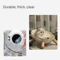 Acrylic Space Capsule Cat Bed Transparent Dome