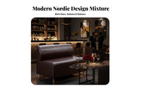 Wear-Resistant Tufted Banquette Set Waterproof Surface Restaurant Seating Minimalist Aesthetic Commercial Furnishing High-Density Foam for Cafe Owners, Diners, Dessert Shop, KTV Room, Bar, Lounge