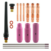 TIG Welding Torch Consumables Kit for WP17 18 26 Series with WT20 Collet Body