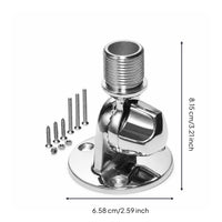 Antenna Base with Mounting Screws Rust Proof Antenna Mount with Ratchet Base Polished Ratchet Mount for Boat Owners, Boaters, Boats
