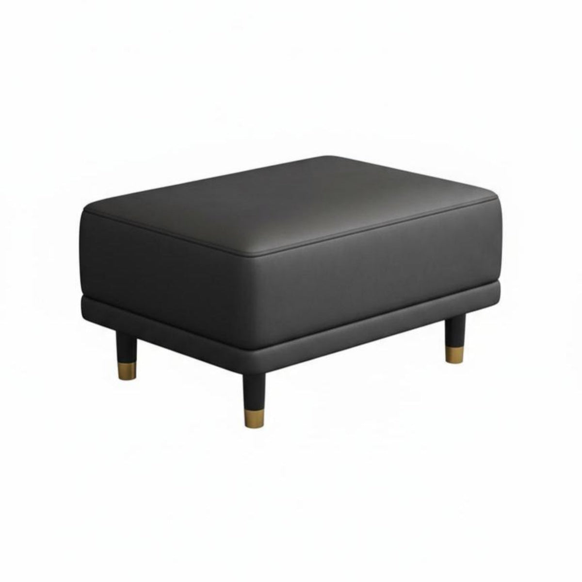 Square Upholstered Footstool Hardwood Wood Legs Upholstered Cube Stool Multi-Functional small-sized Size for Homeowners