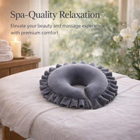 Memory Foam Face Down Pillow for Massage Table, Face Cushion for Beauty Salon, M #variant:Blue