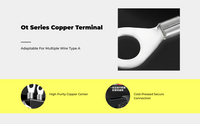 OT Copper Cold-Pressed Round Wire Lug