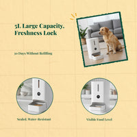 App-controlled auto pet feeder