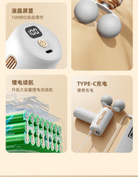 双头筋膜枪家用全身肌肉放松器小型无线便携肩颈数显振动按摩枪