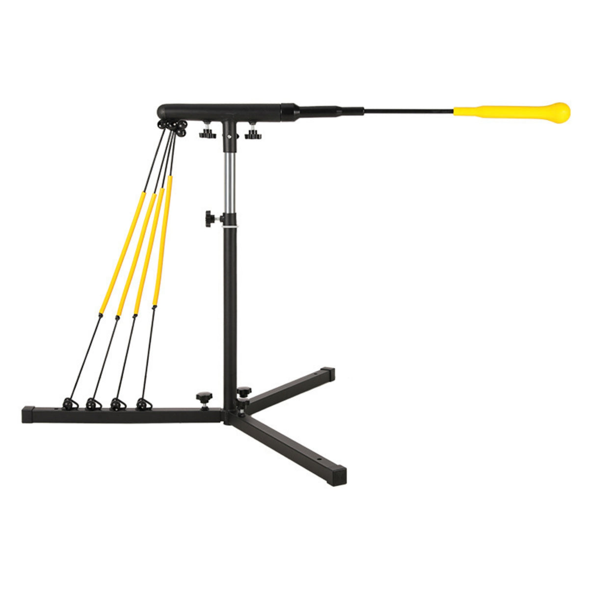 Batting with Hitting Pad Baseball Batting Training Stand Simple to Assemble to Set up Baseball Hitting Stand  Elastic Cords for Families