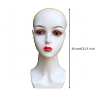 Mannequin Head Display Form Smooth Surface Hairpiece Display Head Easy to Use Sturdy