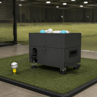Foot Pedal Operation Semi-Automatic Golf Ball Feeder Large Capacity Automatic Golf Ball Feeder Fast Output Sports Gear Metal Construction