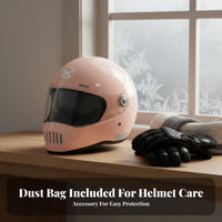 Retro 3C Certified Full-Coverage Helmet Thickened Liner for Men, Winter