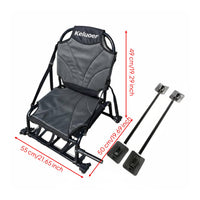 Aluminum Frame Kayak Seat Detachable Kayak Fishing Seat Multi-Use for Anglers, Kayakers