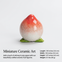Ceramic Fruit Figurines Home Decoration, Hand-Painted Fruit Sculpture for Desk, White Porcelain Frui - Image 6