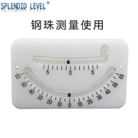 Double Tube Steel Ball Horizontal Bubble Measurement Multi-Angle Inclinometer High Precision Angle Gauge Level Measuring Tilt Angle