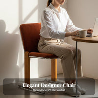 Arched Shaped-Frame Frame Chair Ergonomic Spine Supportrest Seating Furniture Sleek Immediatelyline