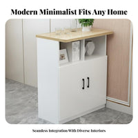Bar Table with Storage Multifunctional Entryway Partition Cabinet Multi-Functional Entryway Storage Cabinet for Homeowners, Families, Hallway, Bedroom