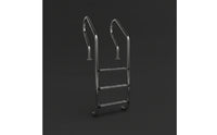 Rust Resistant Stainless Steel Pool Ladder Long-Lasting Pool Ladder with Handrails Stable Modern