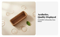 Woven Multi-Compartment Flatware Holder Easy to Clean Household Storage Portable